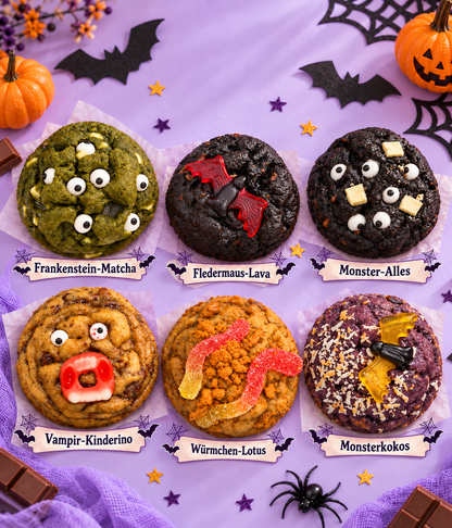 Halloween Kekse Box – 6 Stück